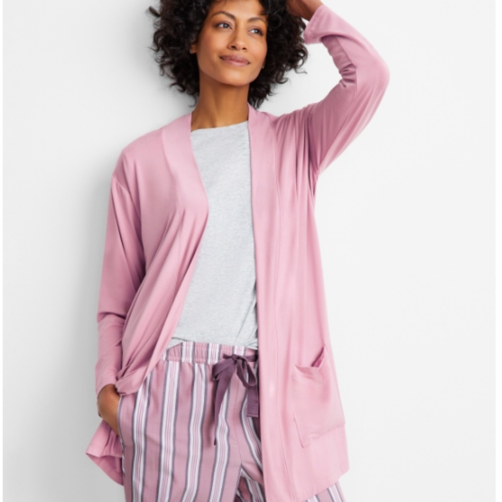 State of Day Women's Knit Open Front Cardigan, - Mauve Orchid